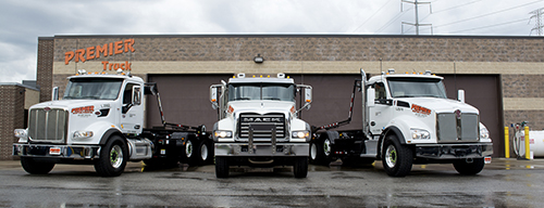 Premier's Rental Fleet of Garbage, Roll Off, and Vocational Work Trucks