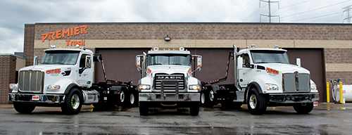 Premier's Rental Fleet of Garbage, Roll Off, and Vocational Work Trucks