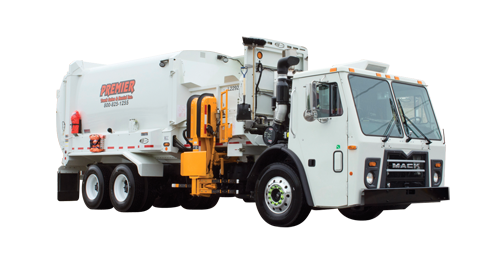 Example of a Side Loader Garbage Truck